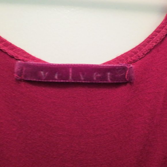 VELVET brand red midi dress rayon summer S 4/6 - Picture 3 of 3